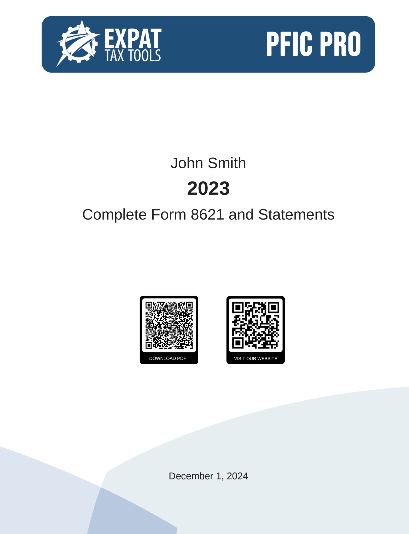 Form 8621 Preparation Sample Report Form 8621 Preparation Sample Report